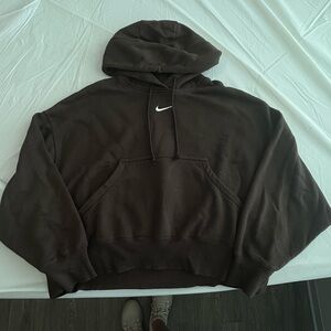 Nike Brown Sweatshirt Hoodie Classic Design